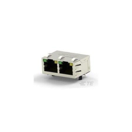 Te Connectivity Modular Connectors / Ethernet Connectors Rj45 Jack Mag. Poe 10/100 Led 1X2 Inv. 5-2337994-3